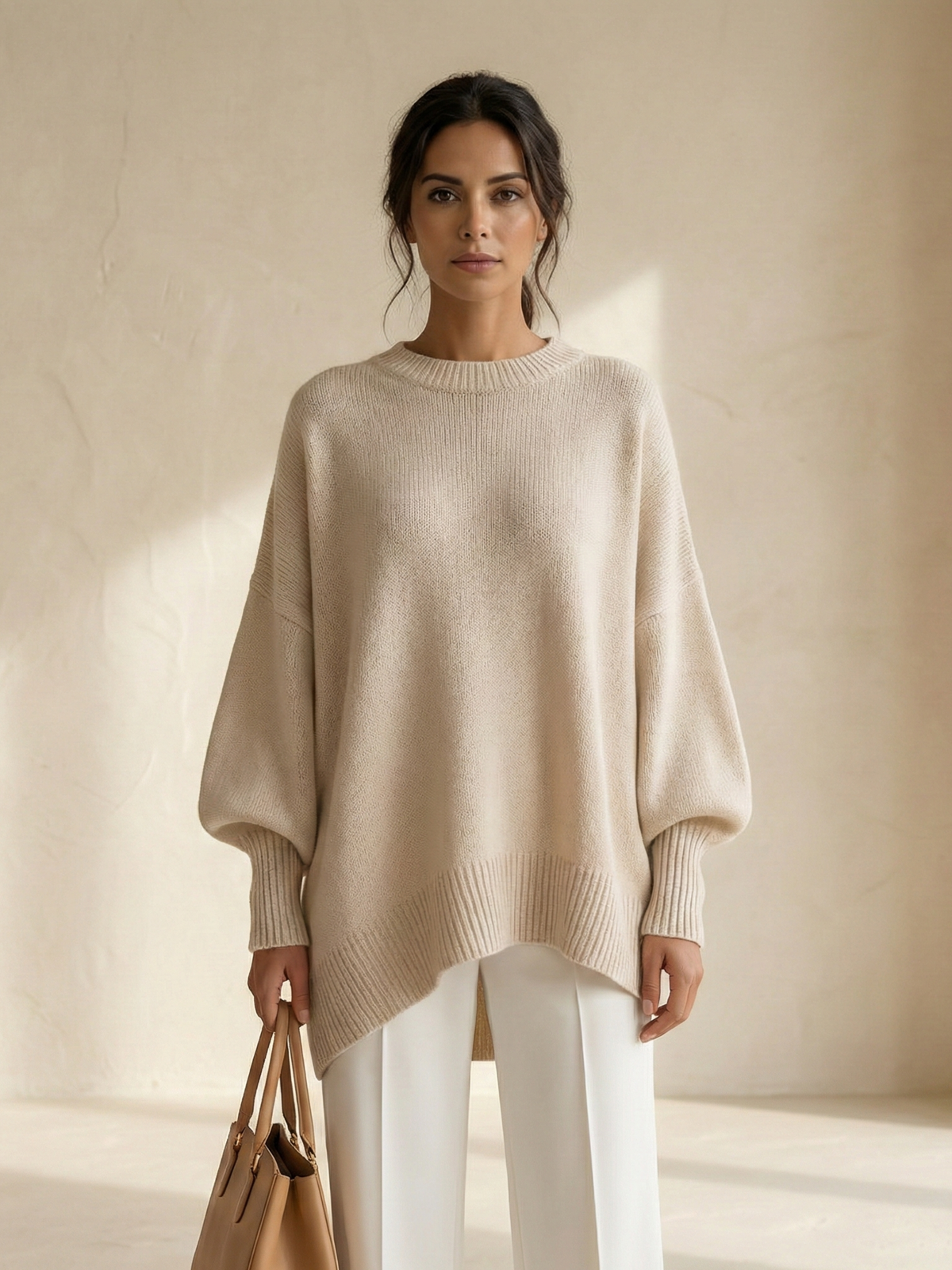 ELENA | Suéter poncho oversize de punto