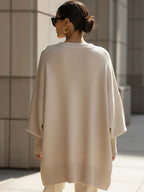 ELENA | Suéter poncho oversize de punto
