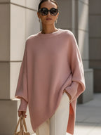 ELENA | Suéter poncho oversize de punto