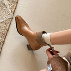 Noelle | Botines de Piel Auténtica con Tacón