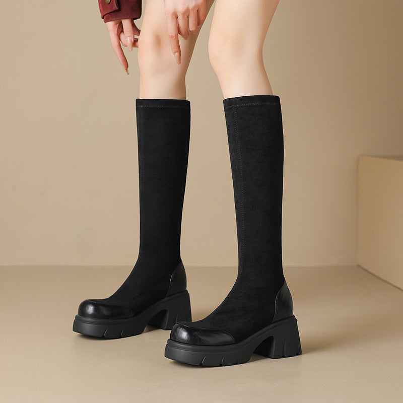 Botas Altas de Ante