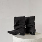 Delia | Botines de Piel de Media Caña