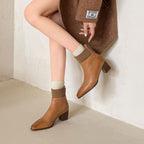 Noelle | Botines de Piel Auténtica con Tacón
