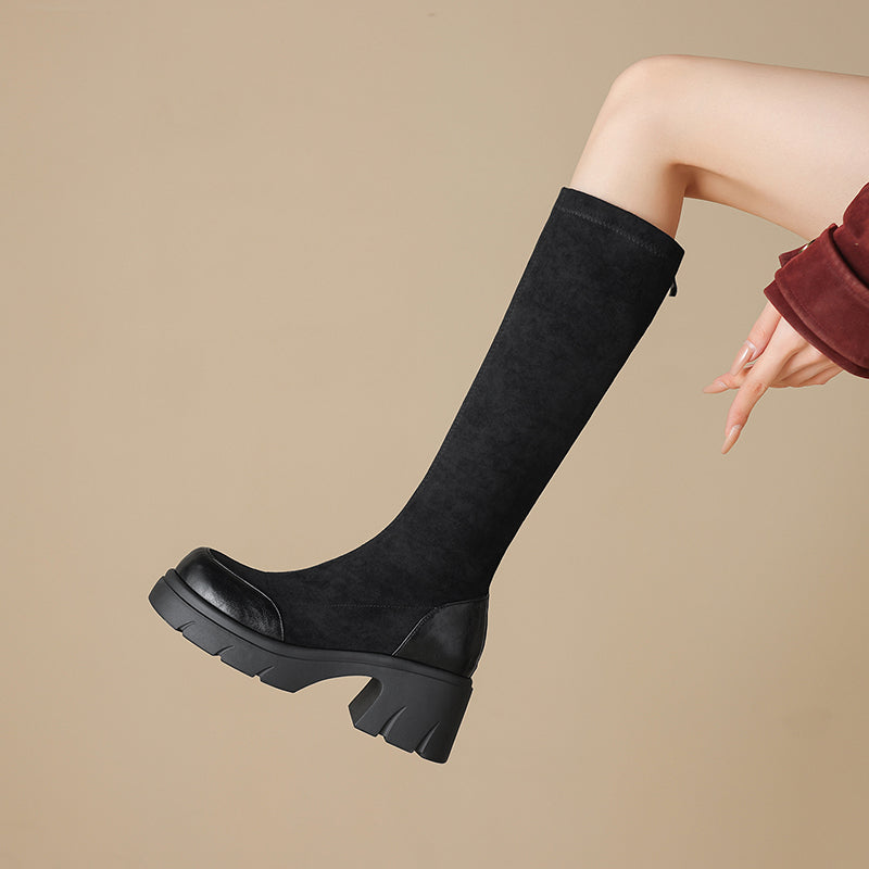 Botas Altas de Ante