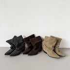 Delia | Botines de Piel de Media Caña