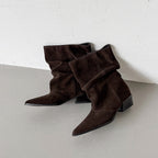 Delia | Botines de Piel de Media Caña