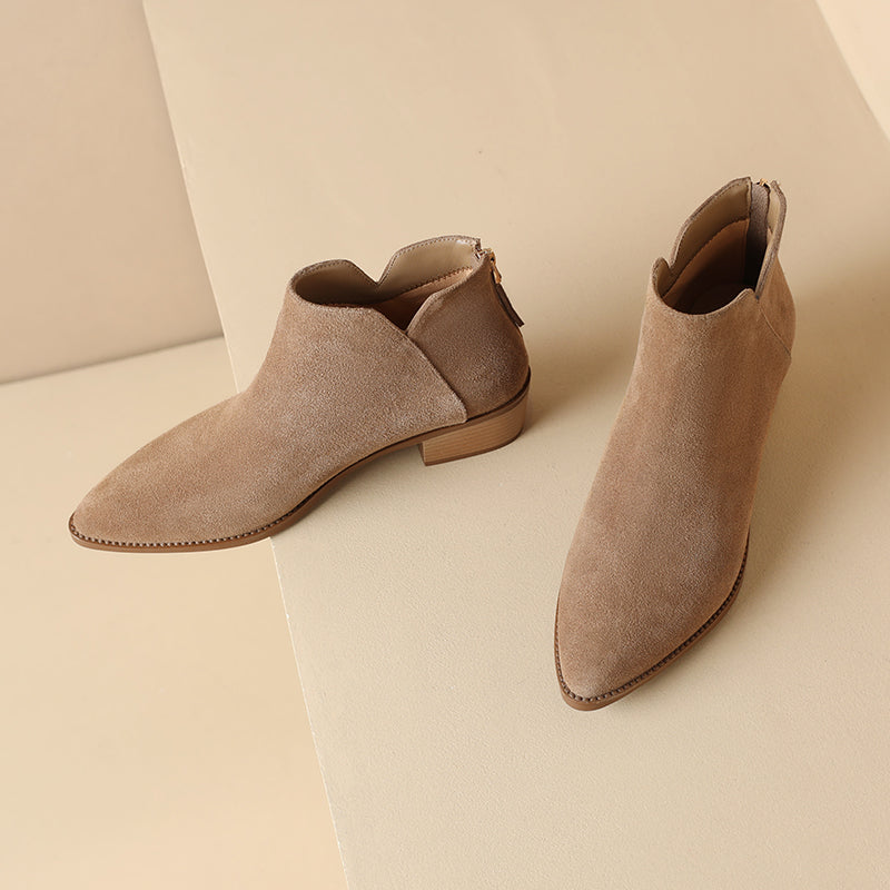 Farah | Botas Rectas de Piel Auténtica