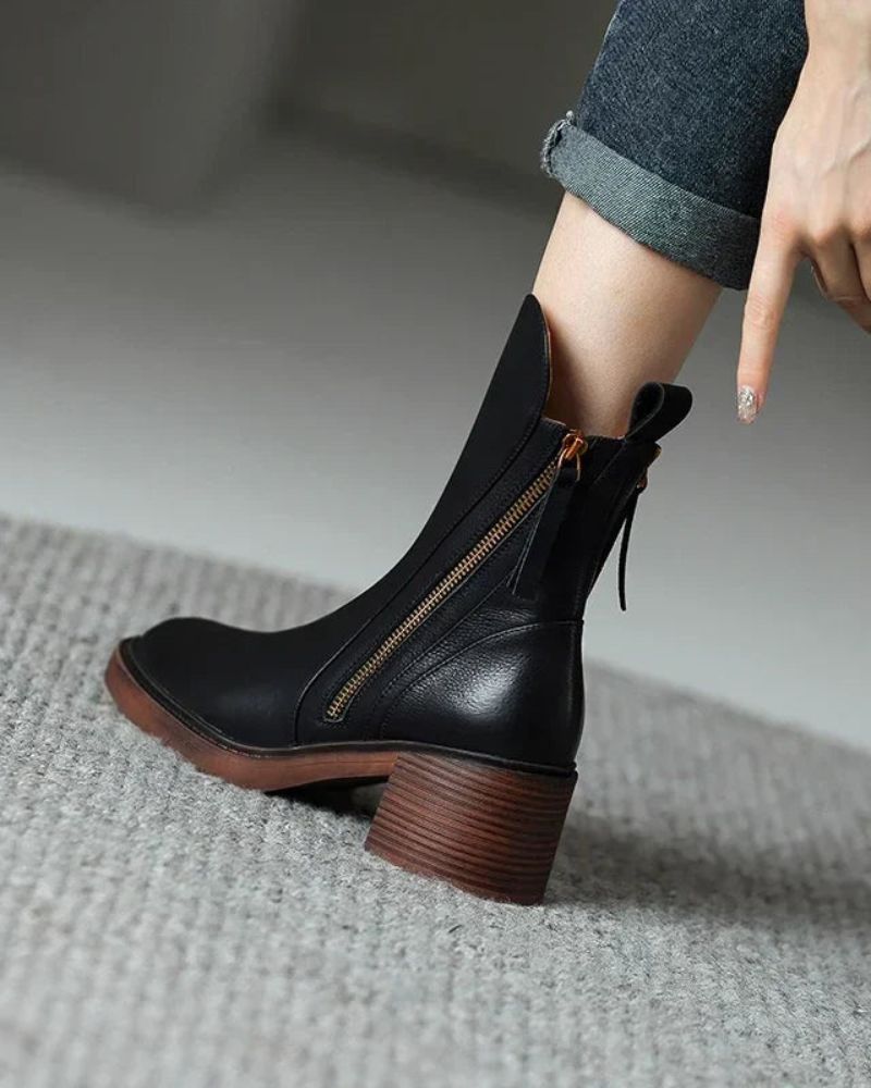 Diana | Botas con Tacón Cuadrado