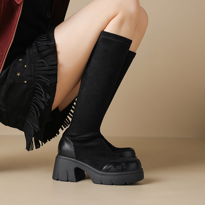 Botas Altas de Ante