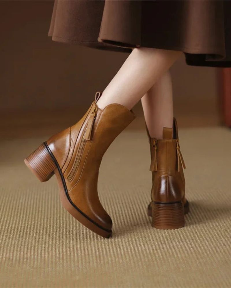 Diana | Botas con Tacón Cuadrado