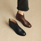 Botas de Piel Auténtica de Caña Recta