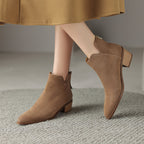 Farah | Botas Rectas de Piel Auténtica