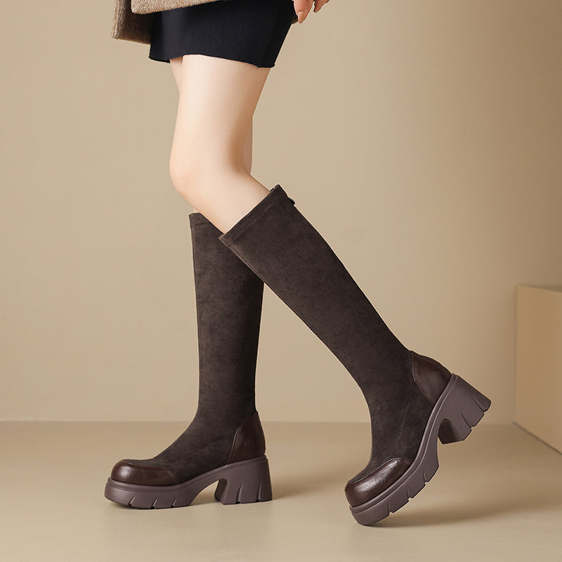 Botas Altas de Ante