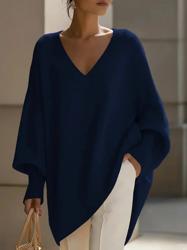 ALURA | Suéter con cuello pico de punto