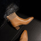 Noelle | Botines de Piel Auténtica con Tacón