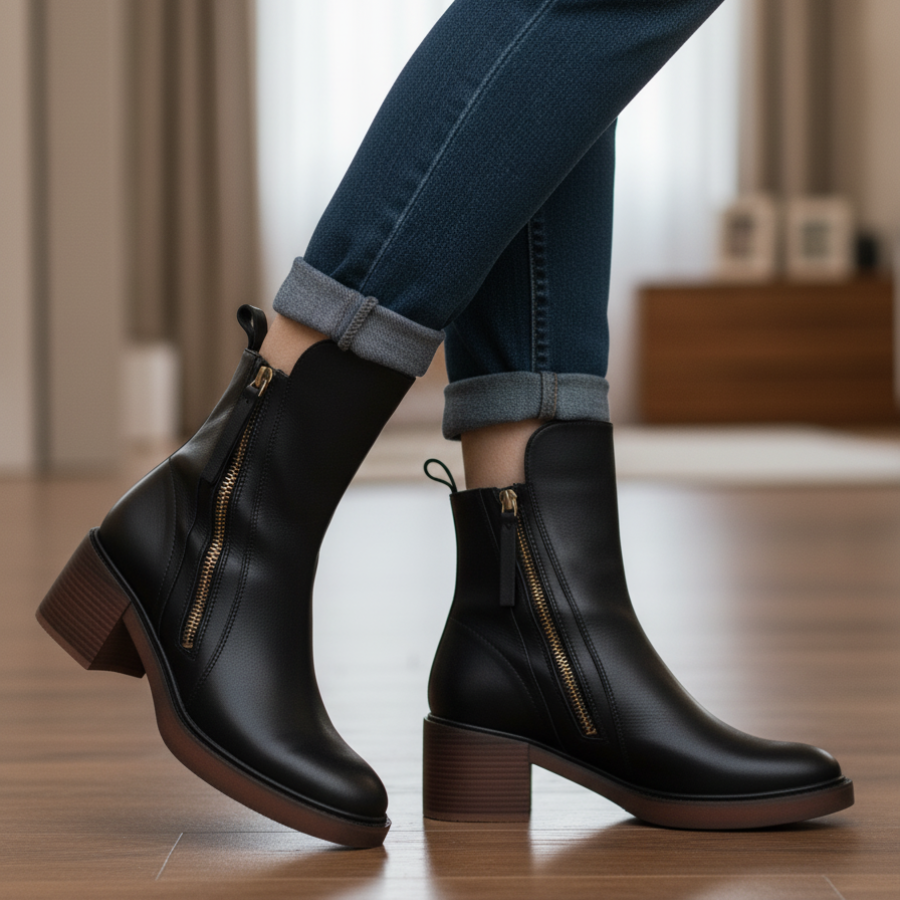 Diana | Botas con Tacón Cuadrado
