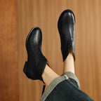 Botas de Piel Auténtica de Caña Recta