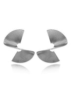 Pendientes de Metal Plisado
