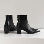 Noelle | Botines de Piel Auténtica con Tacón