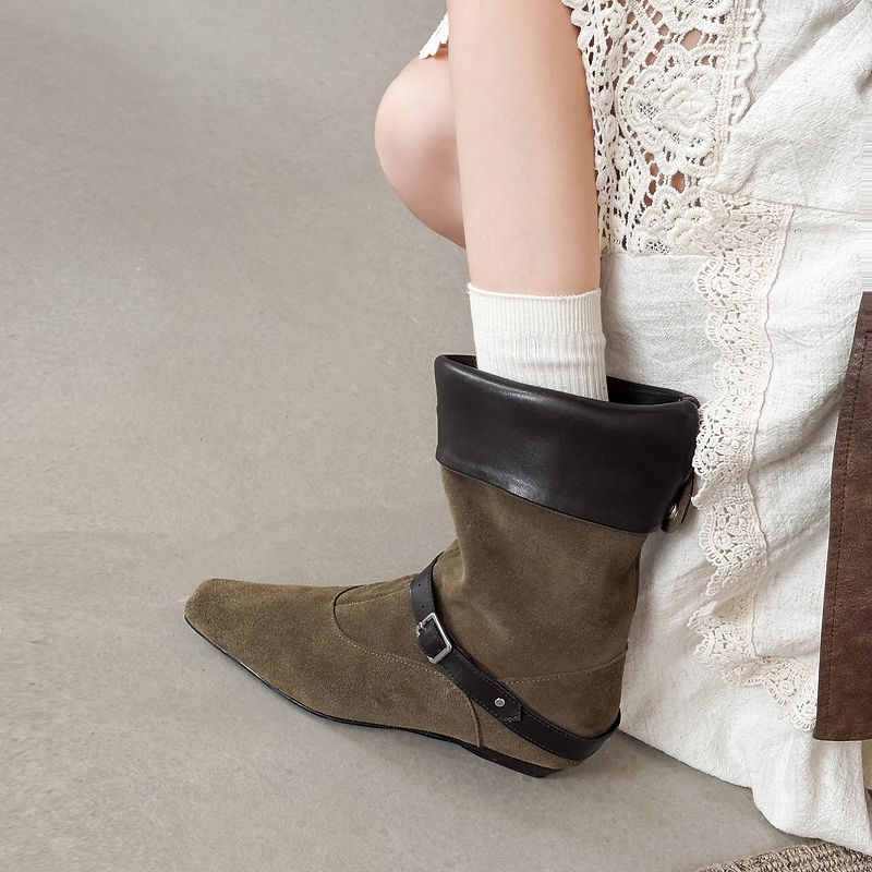 Carla | Botas de Ante Auténtico