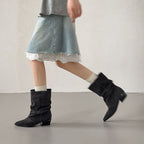 Delia | Botines de Piel de Media Caña