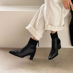 Noelle | Botines de Piel Auténtica con Tacón