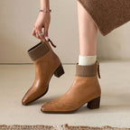Noelle | Botines de Piel Auténtica con Tacón