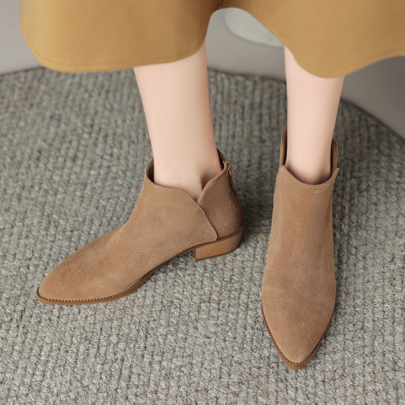 Farah | Botas Rectas de Piel Auténtica
