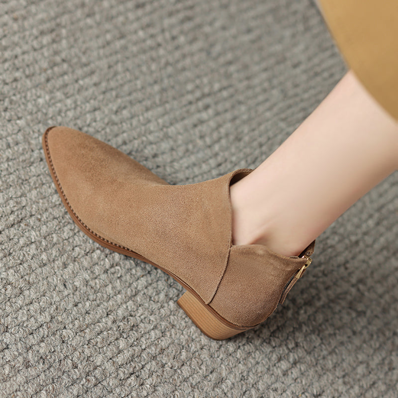 Farah | Botas Rectas de Piel Auténtica