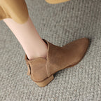Farah | Botas Rectas de Piel Auténtica