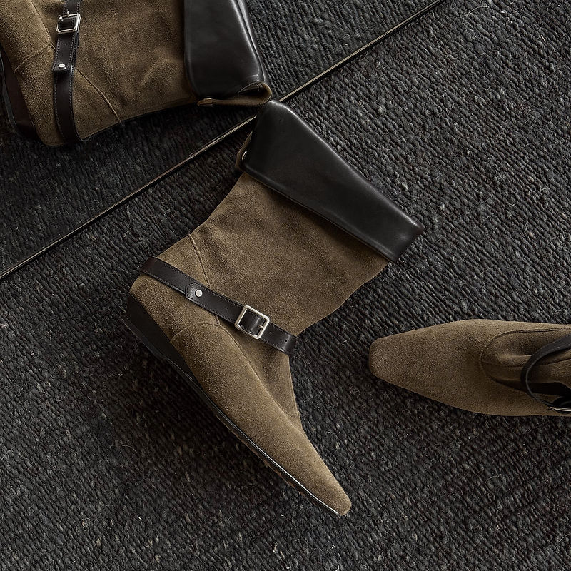 Carla | Botas de Ante Auténtico