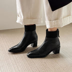Noelle | Botines de Piel Auténtica con Tacón