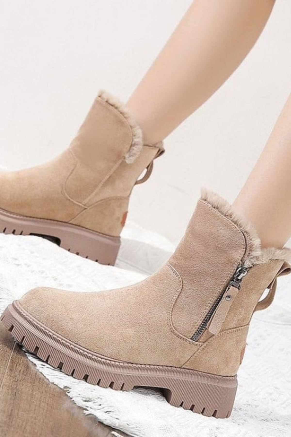 Botines de Invierno con Plataforma Alta