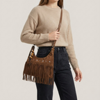 Bolso de mano con flecos Rosalinda