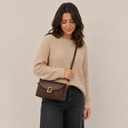 Bolso de mano con hebilla Santina