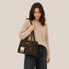 Bolso tote con solapa Vittorina