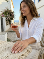 Anillo elegante con piedras preciosas Lucrecia