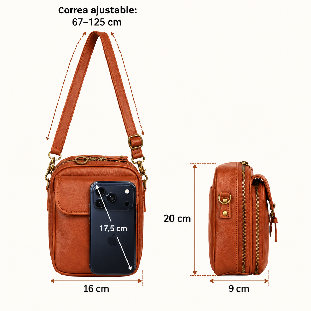 Bolso bandolera Vastra