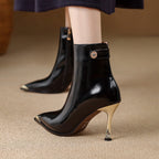 Estelle | Botines de Piel Auténtica con Tacón