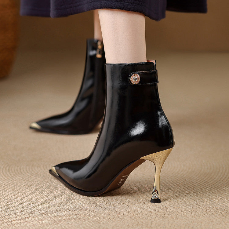 Estelle | Botines de Piel Auténtica con Tacón
