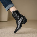 Botas de Piel Auténtica Estilo Western