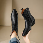 Botas de Piel Auténtica Estilo Western