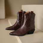 Botas de Piel Auténtica Estilo Western