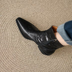 Botas de Piel Auténtica Estilo Western