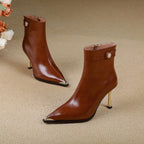 Estelle | Botines de Piel Auténtica con Tacón