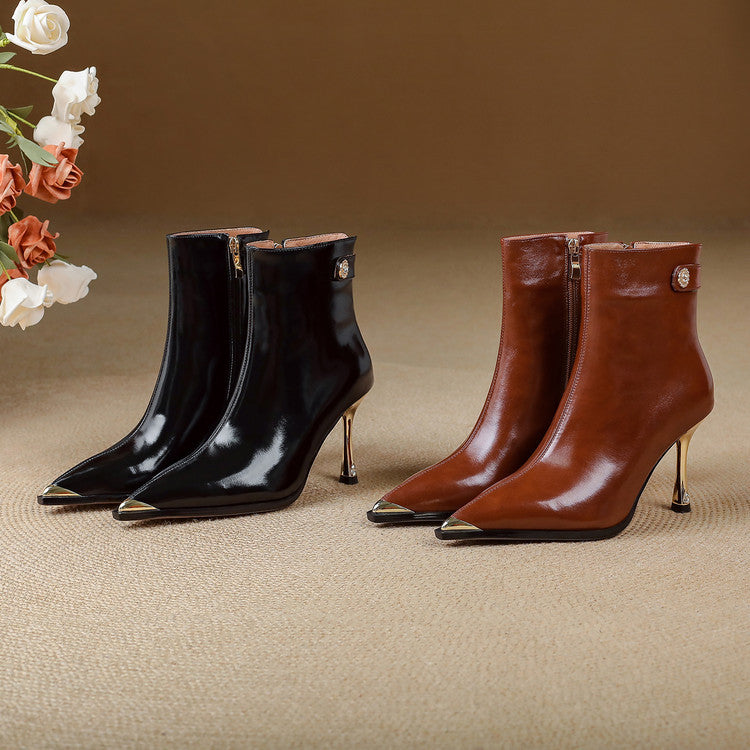 Estelle | Botines de Piel Auténtica con Tacón
