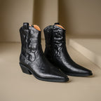 Botas de Piel Auténtica Estilo Western