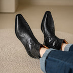 Botas de Piel Auténtica Estilo Western