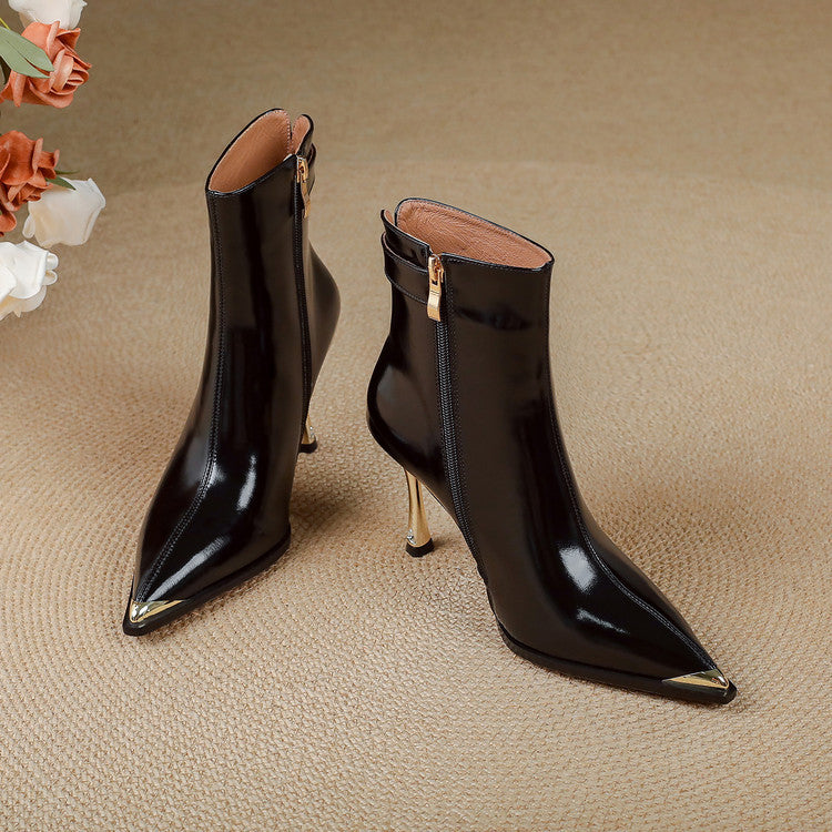 Estelle | Botines de Piel Auténtica con Tacón