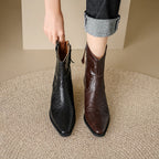 Botas de Piel Auténtica Estilo Western